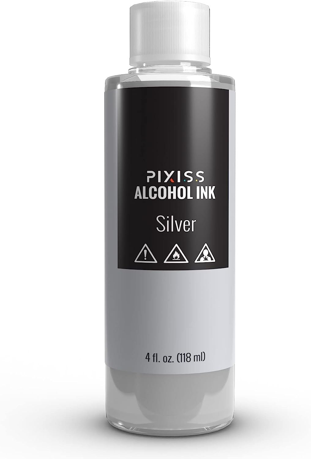 PIXISS Metallic Alcohol Ink 4 oz. - Silver