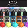 Load image into Gallery viewer, PIXISS Alcohol Ink Set of 5 - Shimmering Gemstone Hues