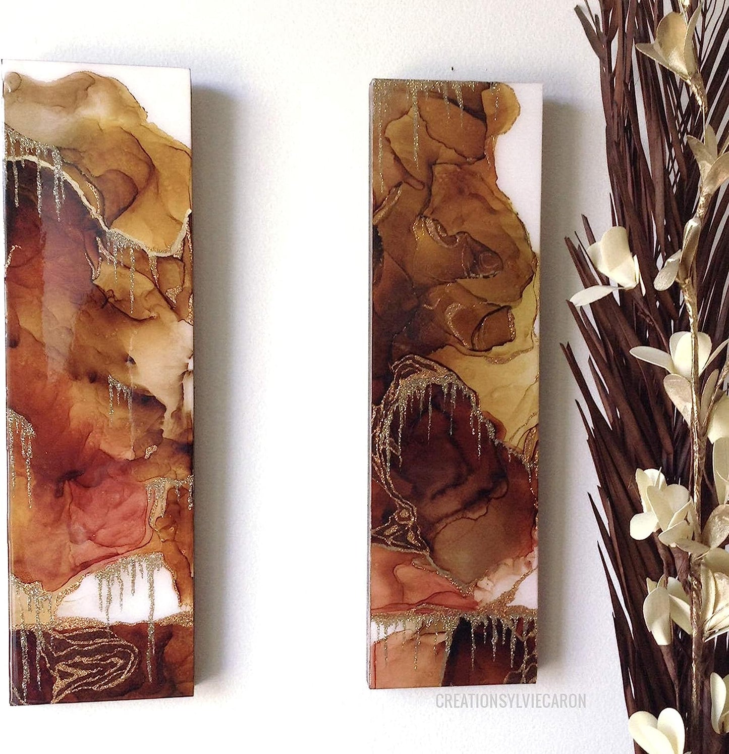 PIXISS Alcohol Ink Set of 5 - Brilliant Brown Hues