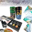 Load image into Gallery viewer, PIXISS Metallic Alcohol Inks Set of 5 - Shimmering Colors