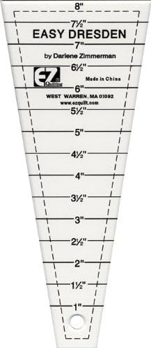 Wright Products EZ Quilting 882700 Easy Dresden Quilt Tool Set, 10 x 3.5 x 0.13, Clear