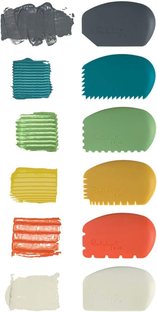 Princeton Catalyst Tools, Art Supplies for Texturizing and Moving Paint, Wedge- White