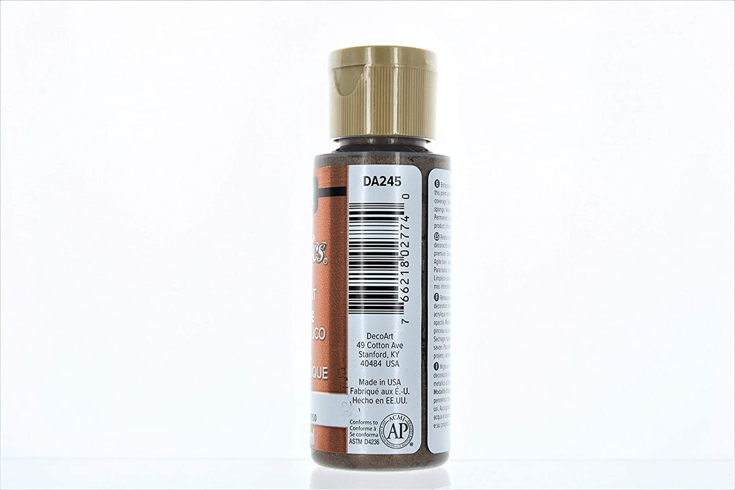 2-Pack - DecoArt Dazzling Metallics Acrylic Colors - Rich Espresso, 2-Ounces Each