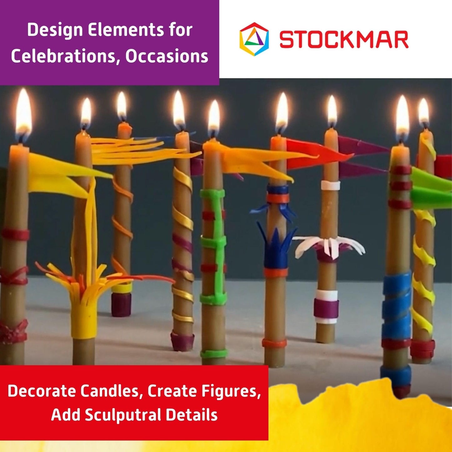 STOCKMAR Decorating Beeswax - 12 Pack