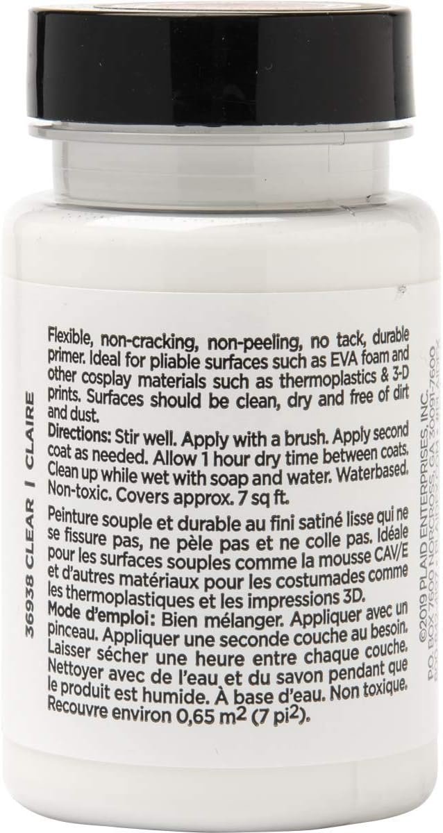 PlaidFX Paint Primer, 3 oz, Clear