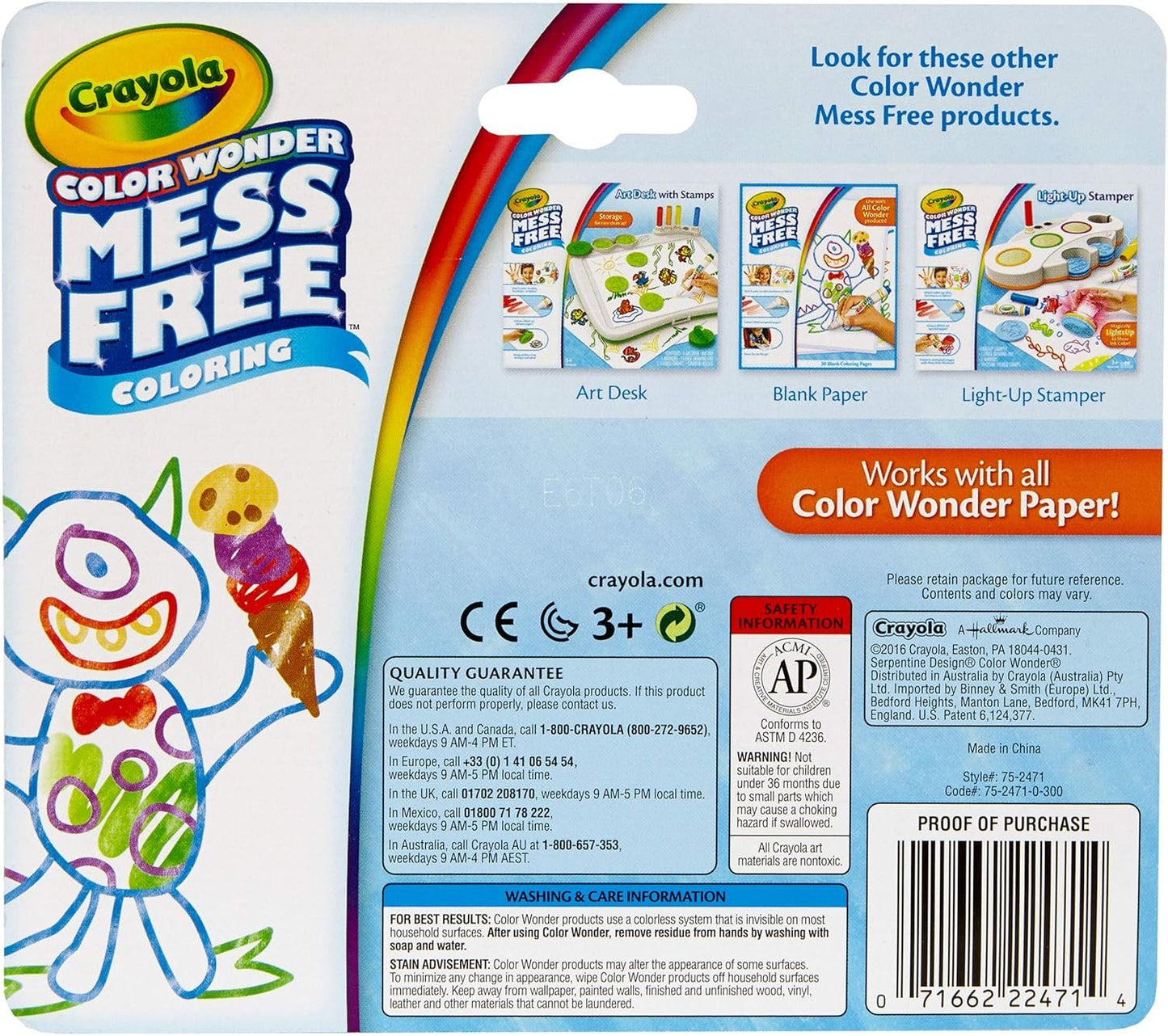 Crayola Color Wonder Markers, Mess Free Coloring, 10 Count, Gift for Kids, Age 3, 4, 5, 6