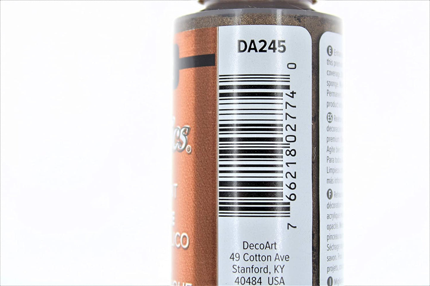2-Pack - DecoArt Dazzling Metallics Acrylic Colors - Rich Espresso, 2-Ounces Each