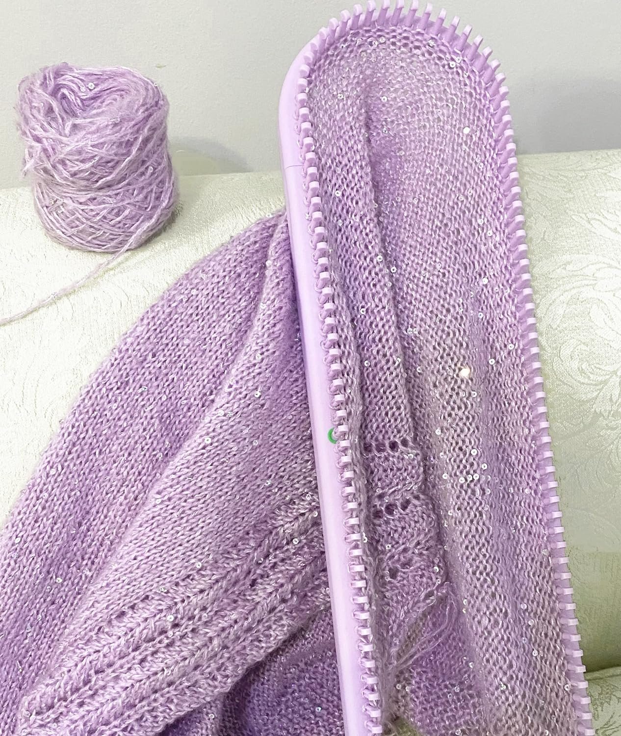 Authentic Knitting Board Adjustable Multi-Knit Loom, snap in parts, small and large gauge