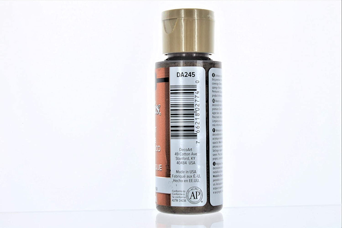 2-Pack - DecoArt Dazzling Metallics Acrylic Colors - Rich Espresso, 2-Ounces Each