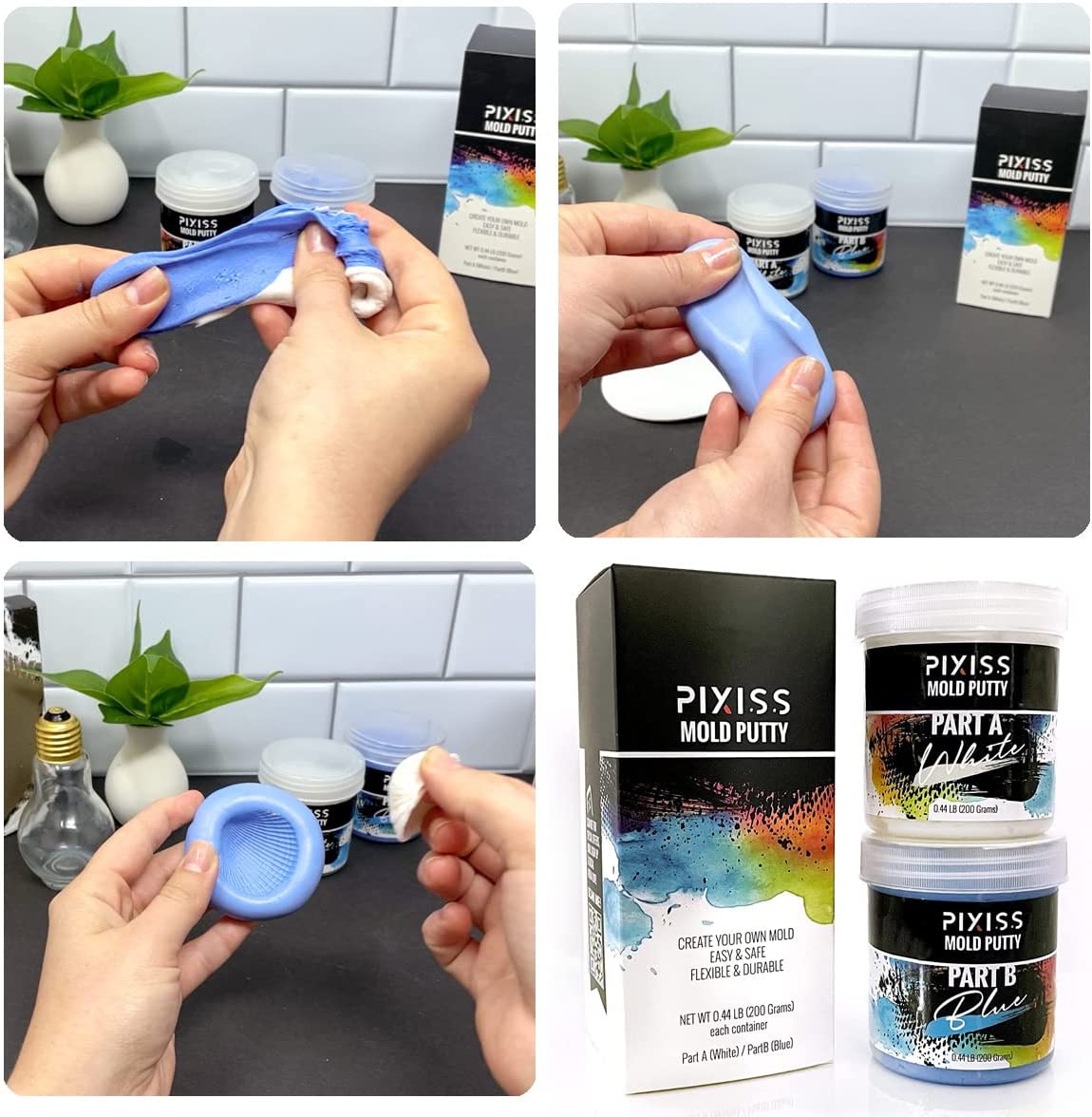 PIXISS Silicone Mold Putty DIY Kit