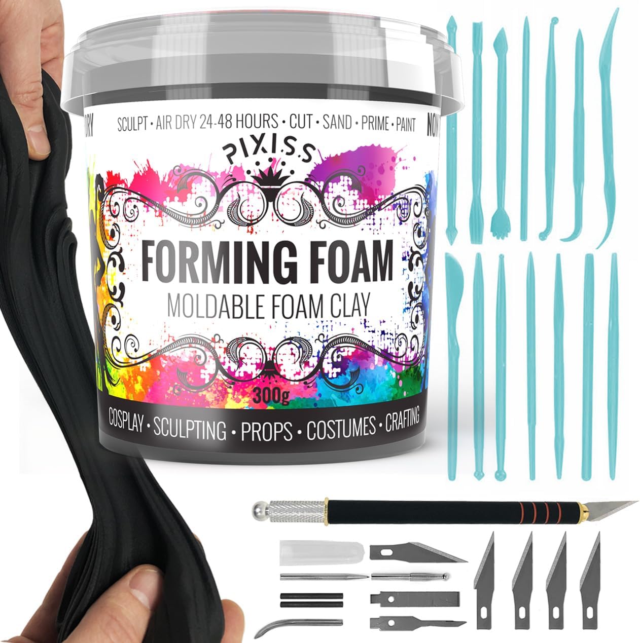 Foam Clay Sculpting Foam for Cosplay (300 Gram), Sculpting Accessories