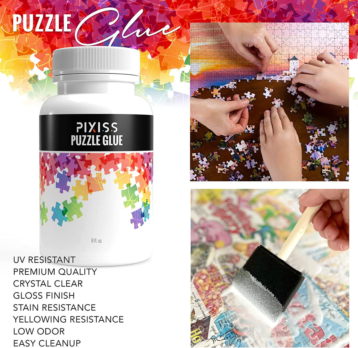 How To Glue a Puzzle - EASIEST WAY! 