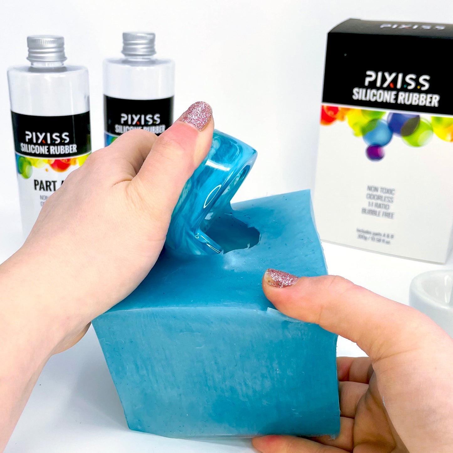 PIXISS Liquid Silicone Rubber For Mold Making - 21.16 oz. Kit