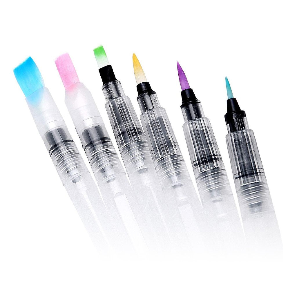 PIXISS Refillable Blending Brushes Set of 6