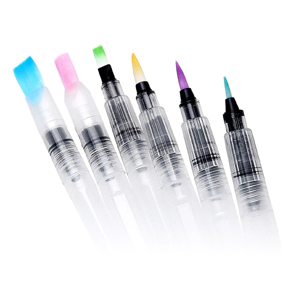 PIXISS REFILLABLE BLENDING BRUSHES SET OF 6 - Wholesale