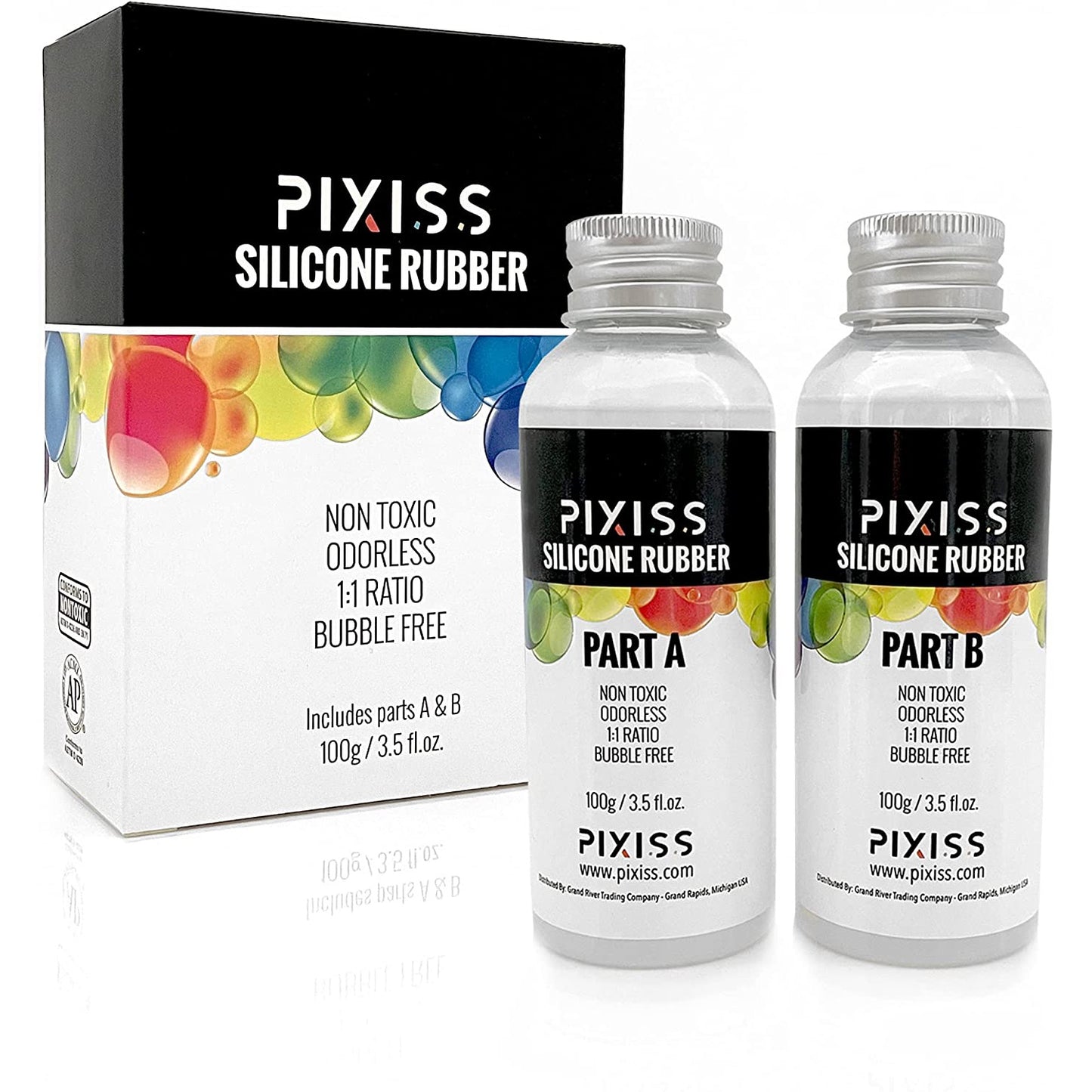 PIXISS Liquid Silicone Rubber for Mold Making 7 oz Kit