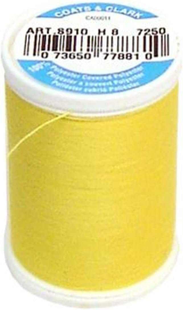 Coats: Thread & Zippers Dual Duty XP General Purpose Thread, 250-Yard, Sun Yellow