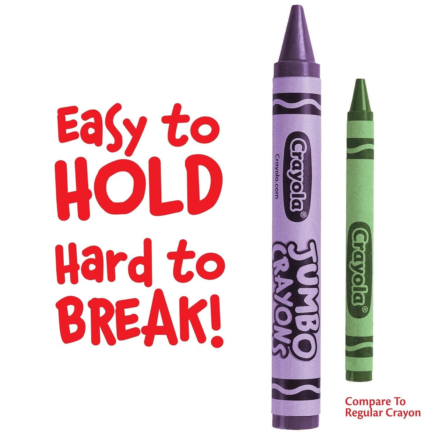 Crayola Jumbo Crayons, Assorted Colors, Great Toddler Crayons, 16 Count
