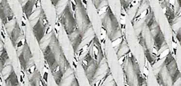 Aunt Lydia's Crochet Cotton Metallic Crochet Thread Size 10 (2 - Pack) (Silver/Silver)