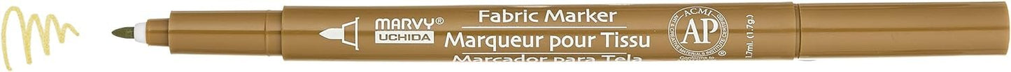 Uchida 522-C-27 Marvy Fine Point Fabric Marker, Khaki
