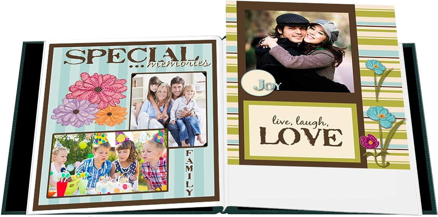 Pioneer Fabric Frame Post Bound Album 12"X12", Majestic Teal