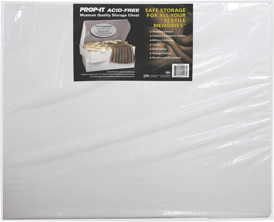 S.A. RICHARDS 1407 Prop-IT Museum Quality, Acid-Free Storage Chests for Textiles, XL (6 in x 40 in x 18 in)