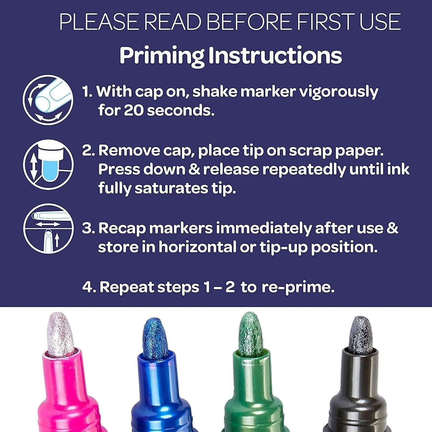Crayola Metallic Outline Markers, Assorted Colors, Art Supplies, 4 Count