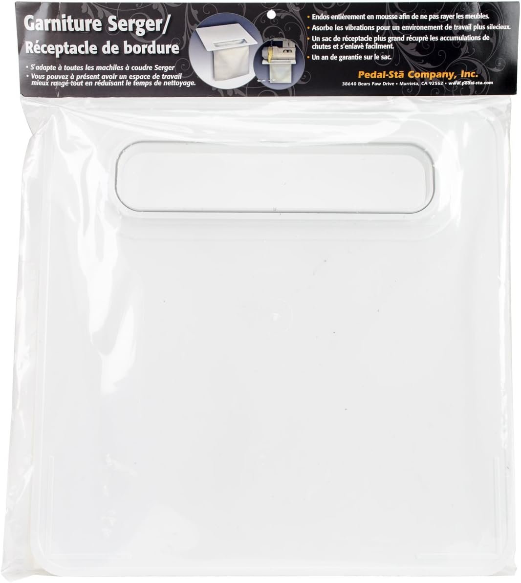 Pedal Sta Serger Pad Thread Catcher DLX Notion, White