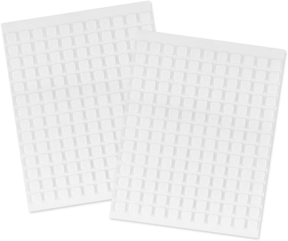 Scrapbook Adhesives by 3L, Permanent Small Pre-Cut 3D Foam Squares, White, x 1/4-Inch (Pack of 308)