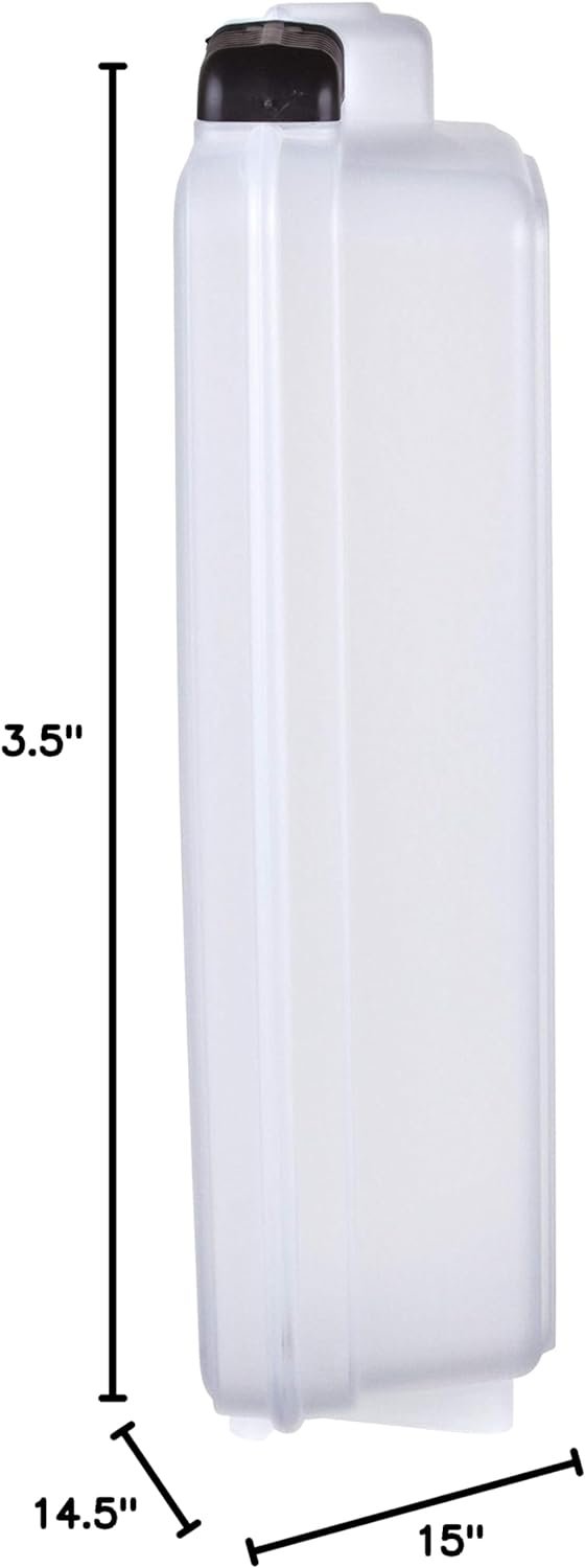 ArtBin 6960AB Quick View Deep Base Carrying Case, Portable Art & Craft Storage Box, 14.5" x 15", Clear