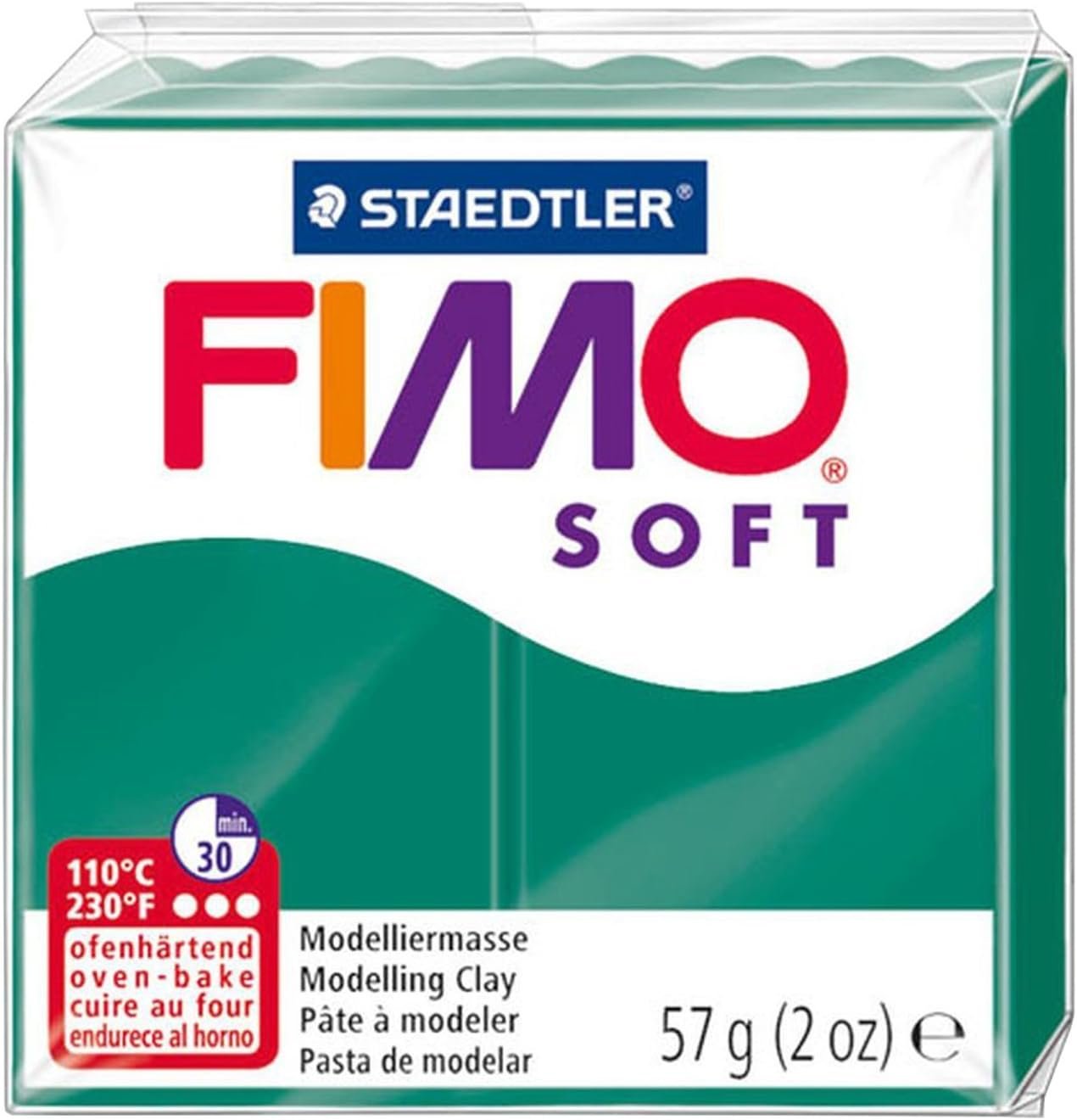 FIMO Soft Polymer Oven Modelling Clay - 57g - Set of 8 - Rainbow Colours