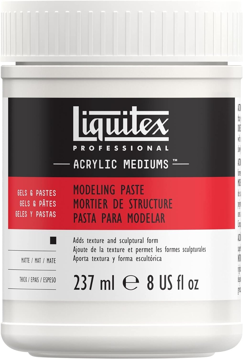 LIQUITEX / COLART Modeling Paste Acrylic Gel Medium-8oz