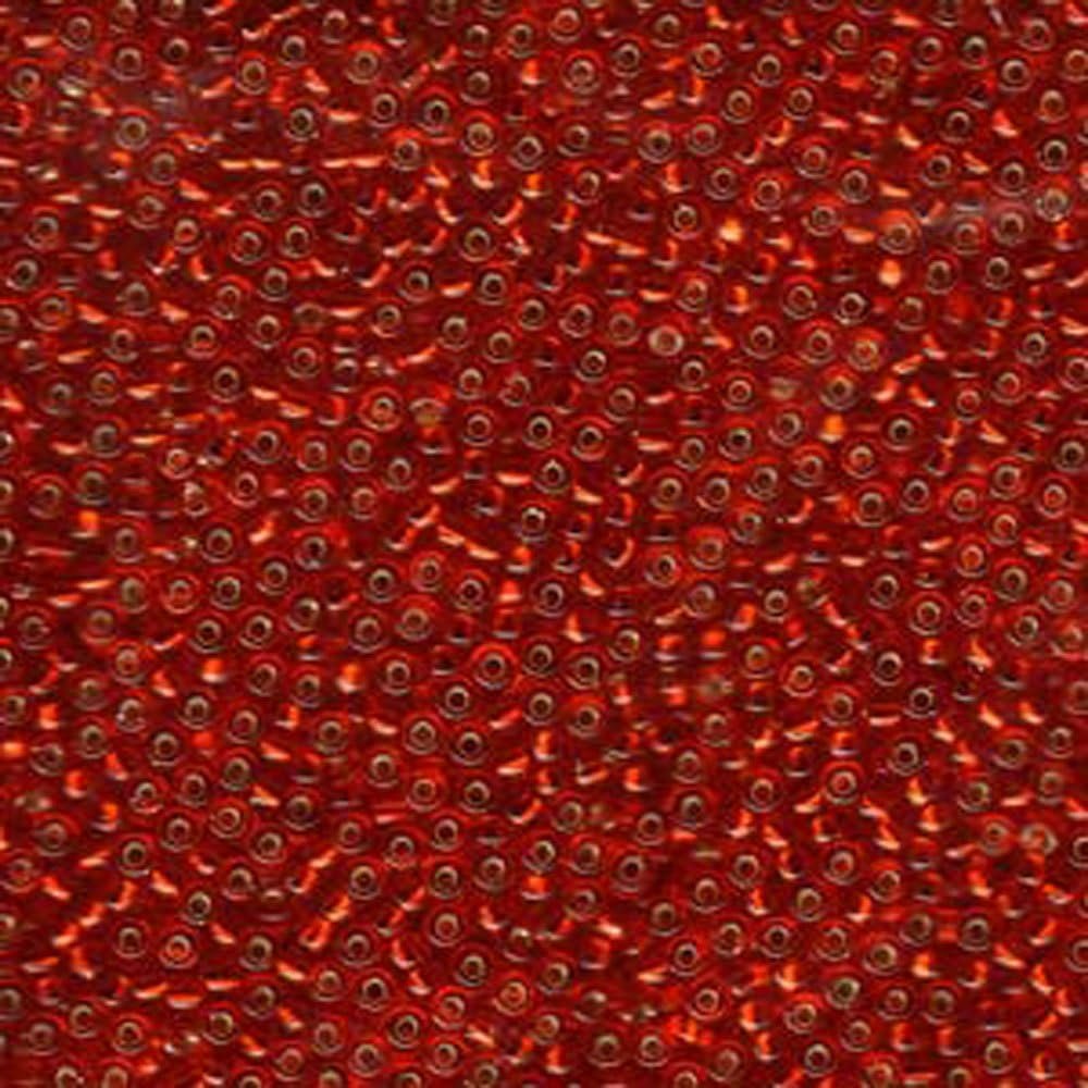 Ruby Red Silver Lined Miyuki 11/0 rocailles Glass Seed Beads 24 Grams