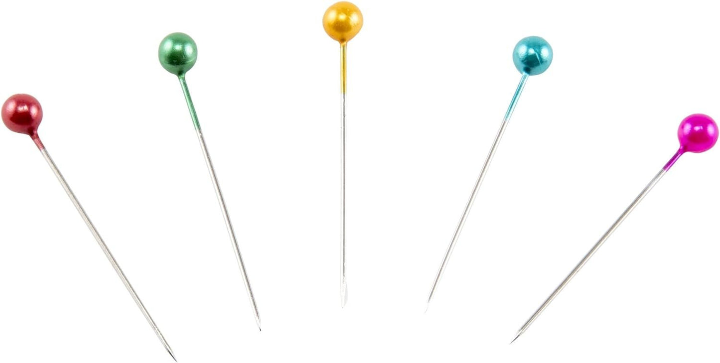 SINGER 00358 Pearlized Head Straight Pins, Size 20, 90-Count