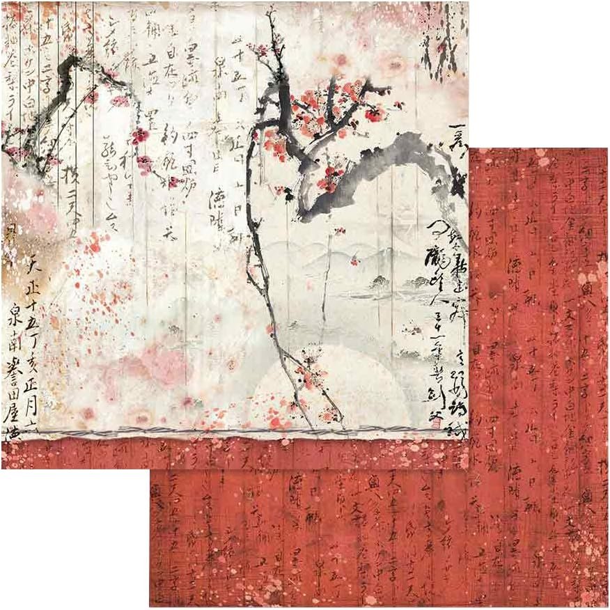 Stamperia International KFT Paper Sheets - Oriental Garden, 30.5 x 30.5 (12" x 12"), Multicoloured