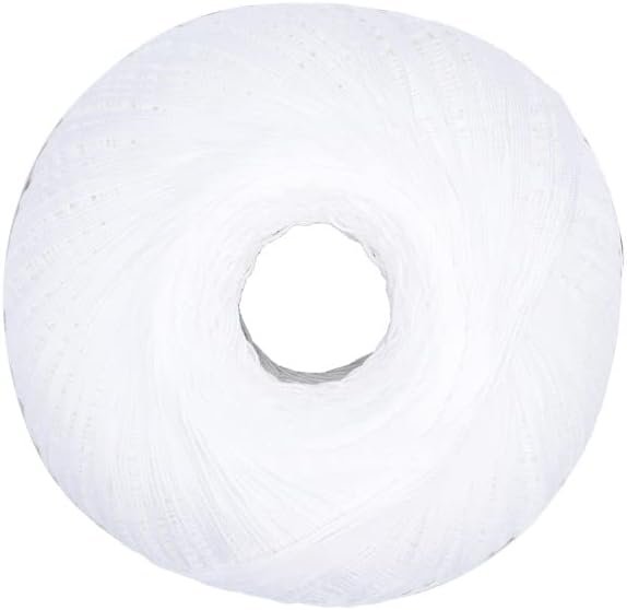 Aunt Lydia Crochet Cotton Jumbo Yarn Thread, 1 Pack, White