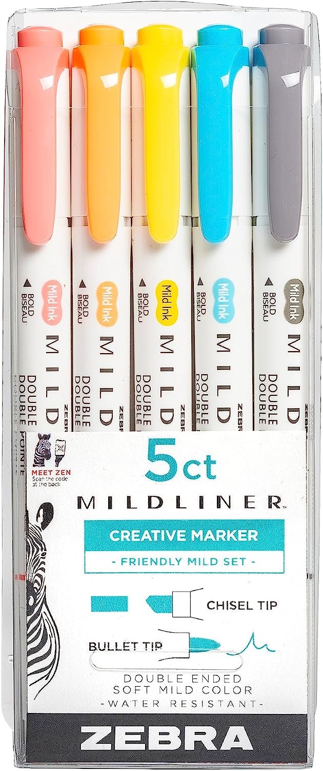 Zebra Pen Mildliner Double Ended Highlighter Set