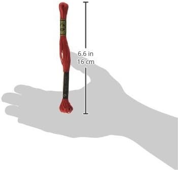 DMC 117-817 6 Strand Embroidery Cotton Floss, Very Dark Coral Red, 8.7-Yard