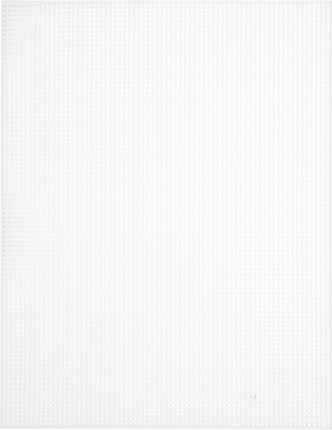 Cousin DIY 7 Count Ultra Stiff Plastic Stitching Canvas, 12 inch x 18 inch, Clear