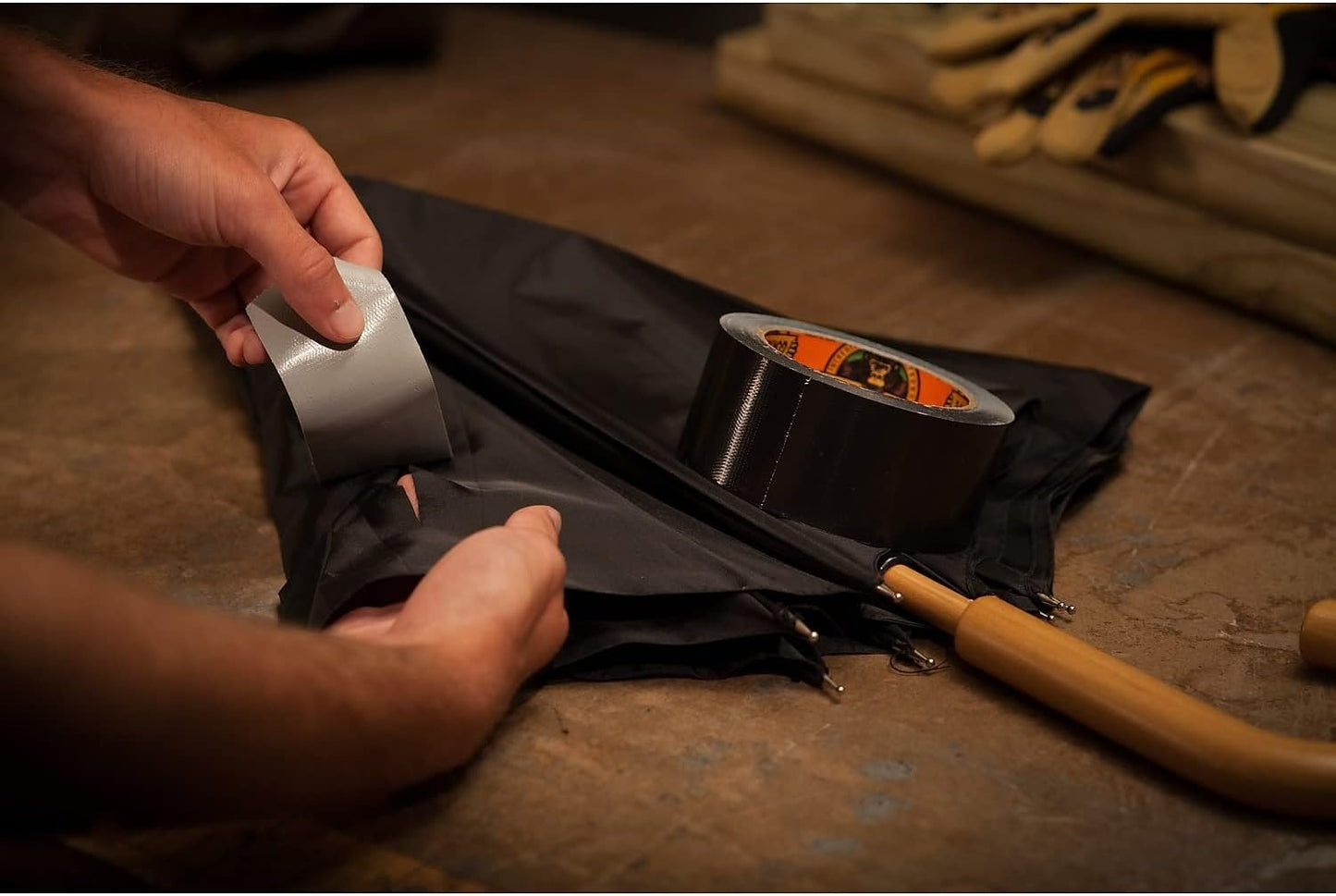 Gorilla Gorilla Tape, 3" Core, 1.88" x 10 yds, Black