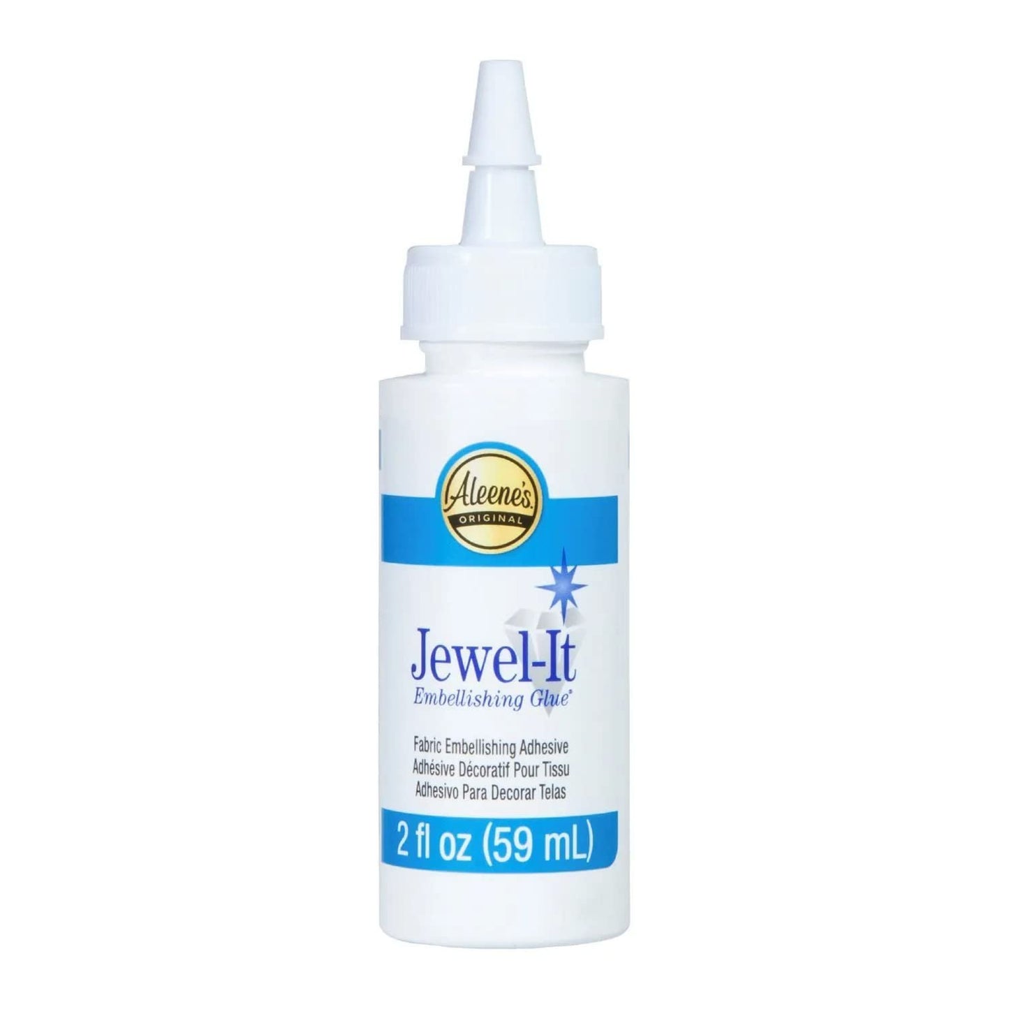 Jewel-It Embellishing Glue 2oz Fabric Glue and Adhesive with Pixiss Accessories Needle Tip Tweezers, and 2 Jewel Picker Pencils