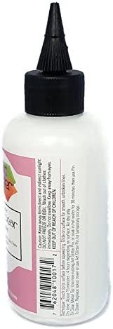 Art Glitter Glue Designer Dries Clear Adhesive 4 oz with Ultra Fine Metal Tip, Standard