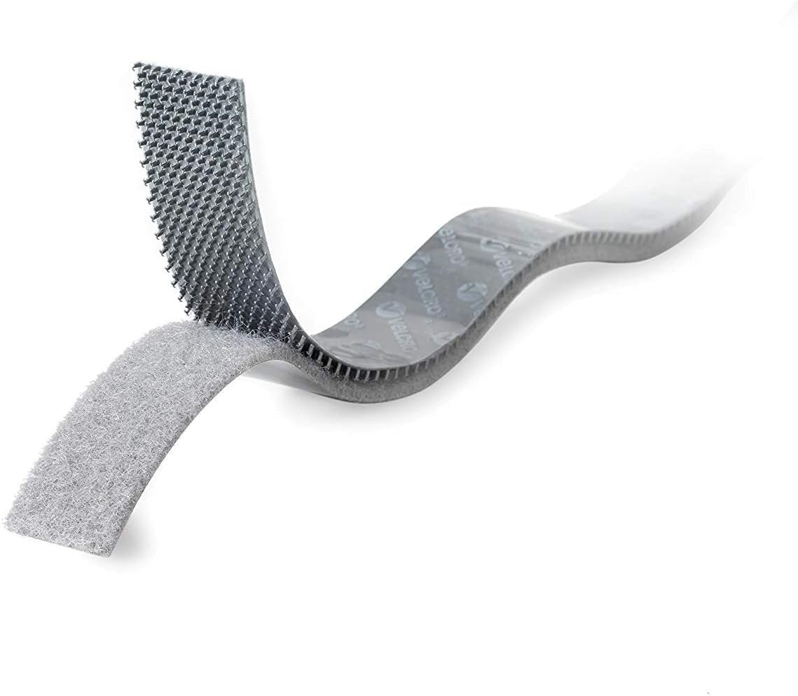 VELCRO Brand Industrial Fasteners Extreme Outdoor Weather Conditions Professional Grade Heavy Duty Strength Holds up to 15 lbs on Rough Surfaces, 4in x 1in (5pk), Strips, Gray