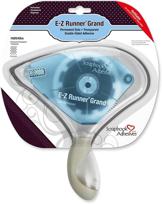 Scrapbook Adhesives EZ RUNNER GRAND PERM/BLUE, Clear