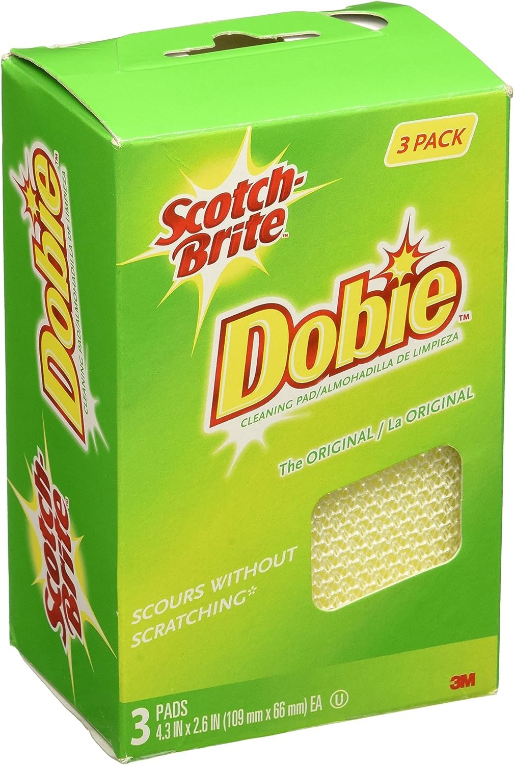 Scotch-Brite 3PK Dobie Cleaning Pad