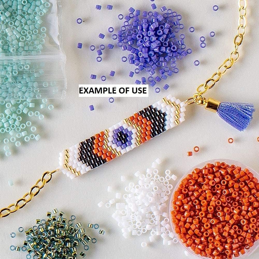 Miyuki Delica Seed Beads Bundle: Size 11/0, Peach Matte Opaque Palette Collection DB1510, DB1512, DB1513 - 3 Tubes of 7.2 Grams ea
