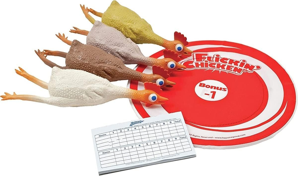 University Games | Flickin Chicken Indoor Outdoor Target Toss Game, for 2 or More Players Ages 6 and Up