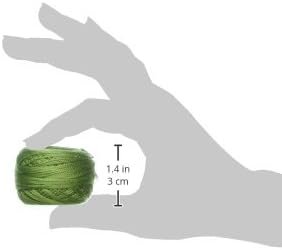 DMC 116 8-3347 Pearl Cotton Thread Balls, Medium Yellow Green, Size 8