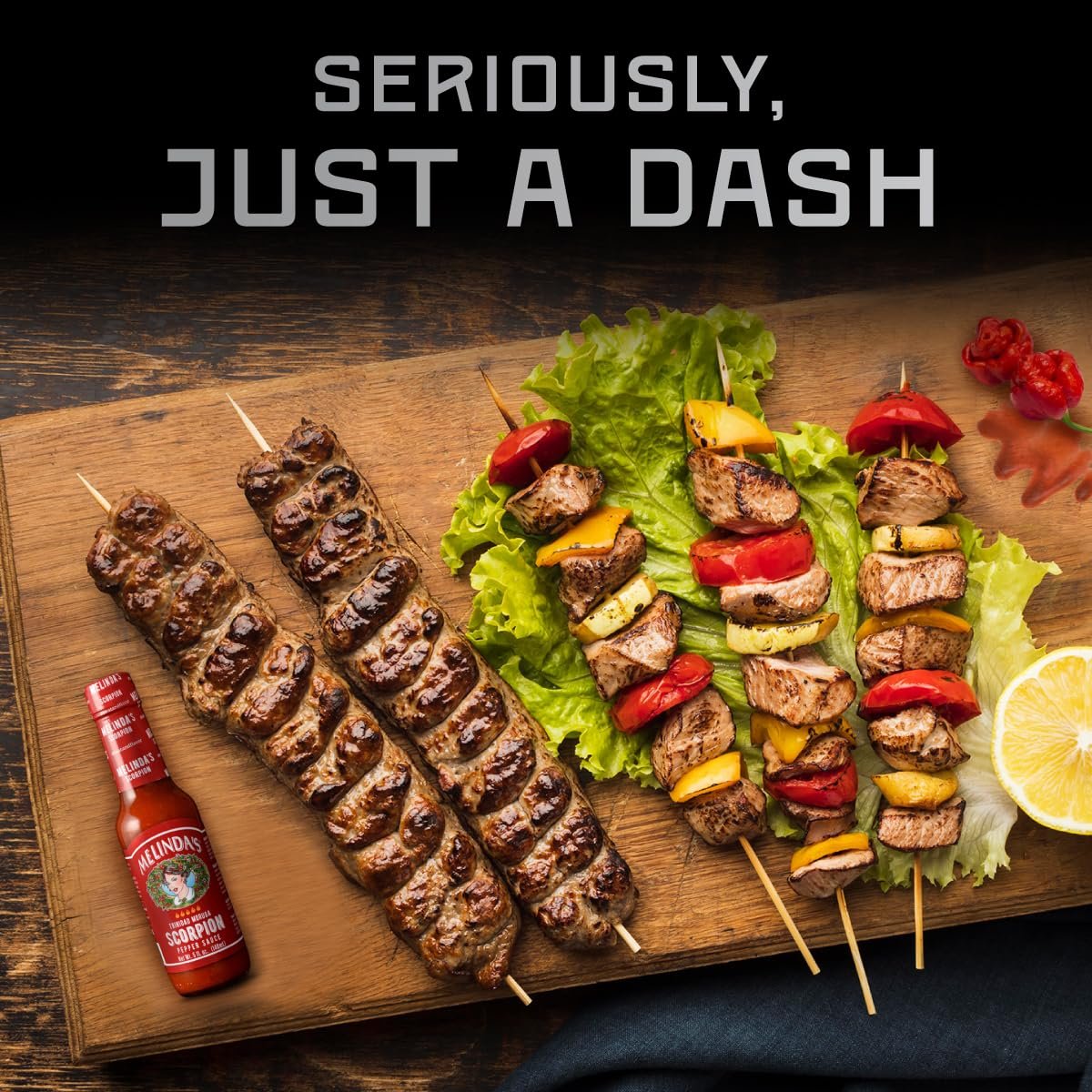 Melinda’s Scorpion Pepper Hot Sauce - Gourmet Scorpion Hot Sauce - Made with Trinidad Moruga Scorpion Pepper, Carrots, Onion & Lime Juice - Keto, Kosher, Vegan, Gluten Free Hot Sauce - 5oz, 1 Pack