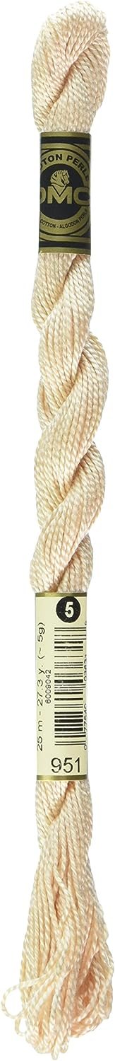 DMC 115 5-951 Pearl Cotton Thread, Light Tawny, Size 5